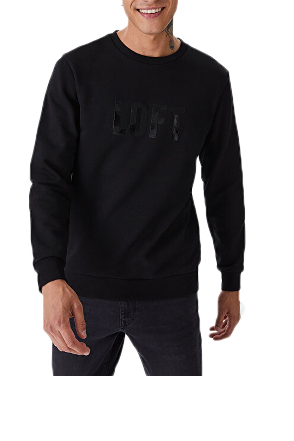 Loft Erkek Sweatshirt LF2030838 Siyah