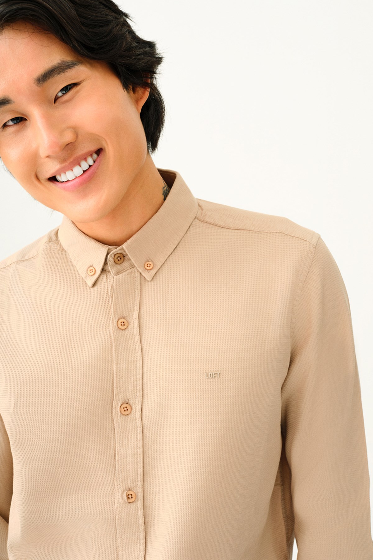 Loft Regular Fit Erkek Gömlek LF2030872 Krem