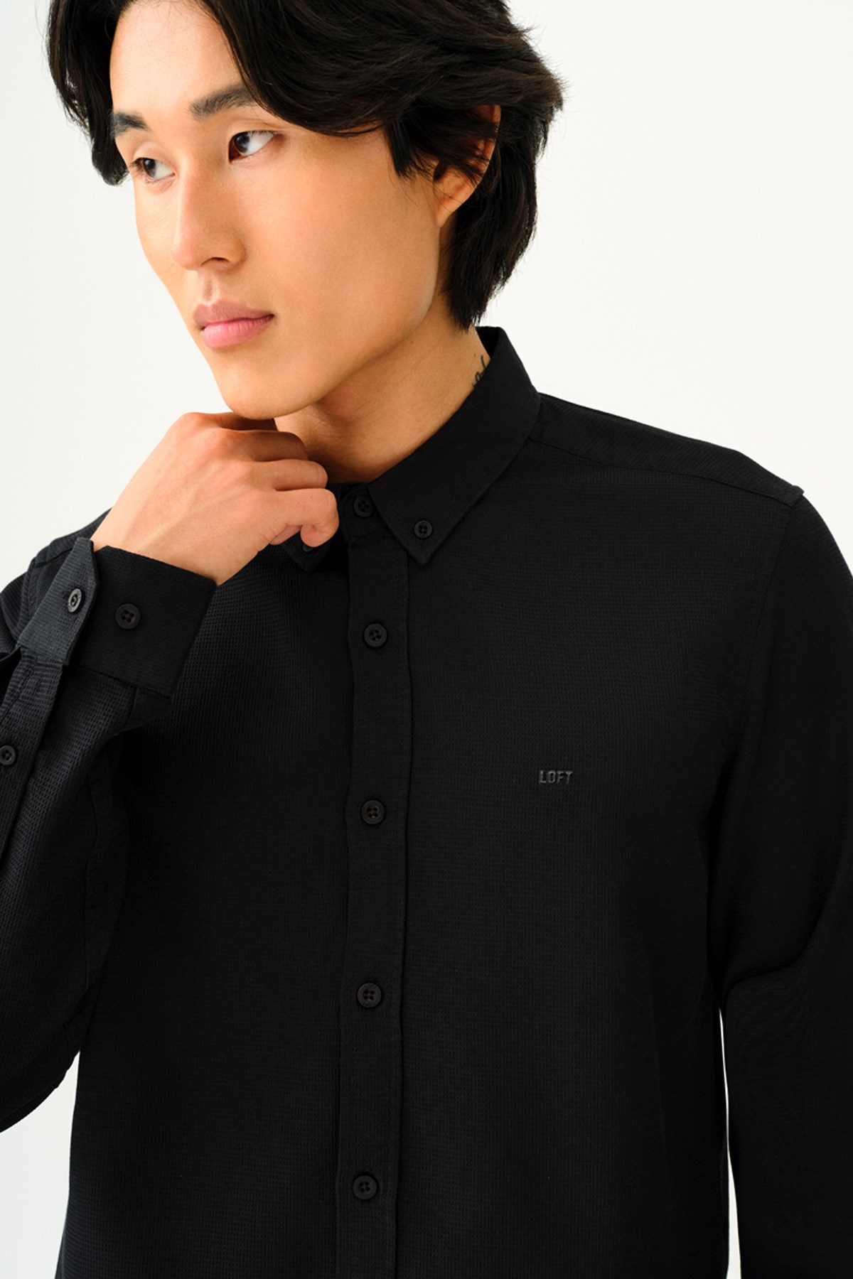 Loft Regular Fit Erkek Gömlek LF2030872 Black