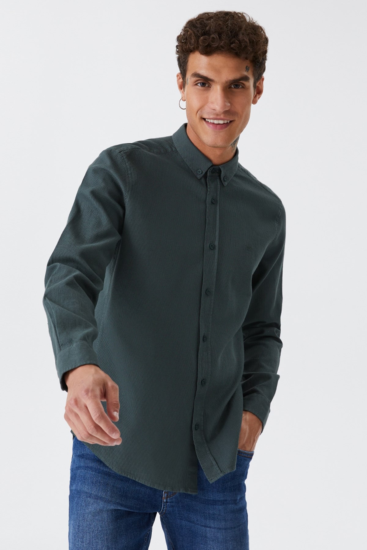 Loft Regular Fit Erkek Gömlek LF2030872 Haki