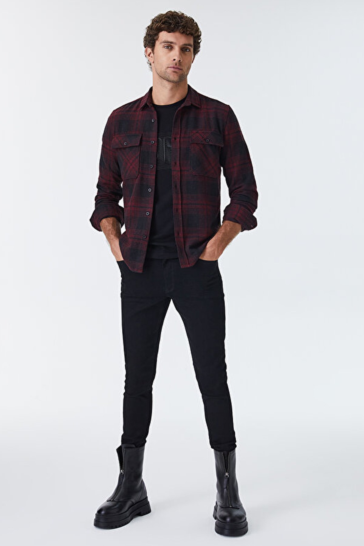 Loft Erkek Gömlek LF2030928 Bordo