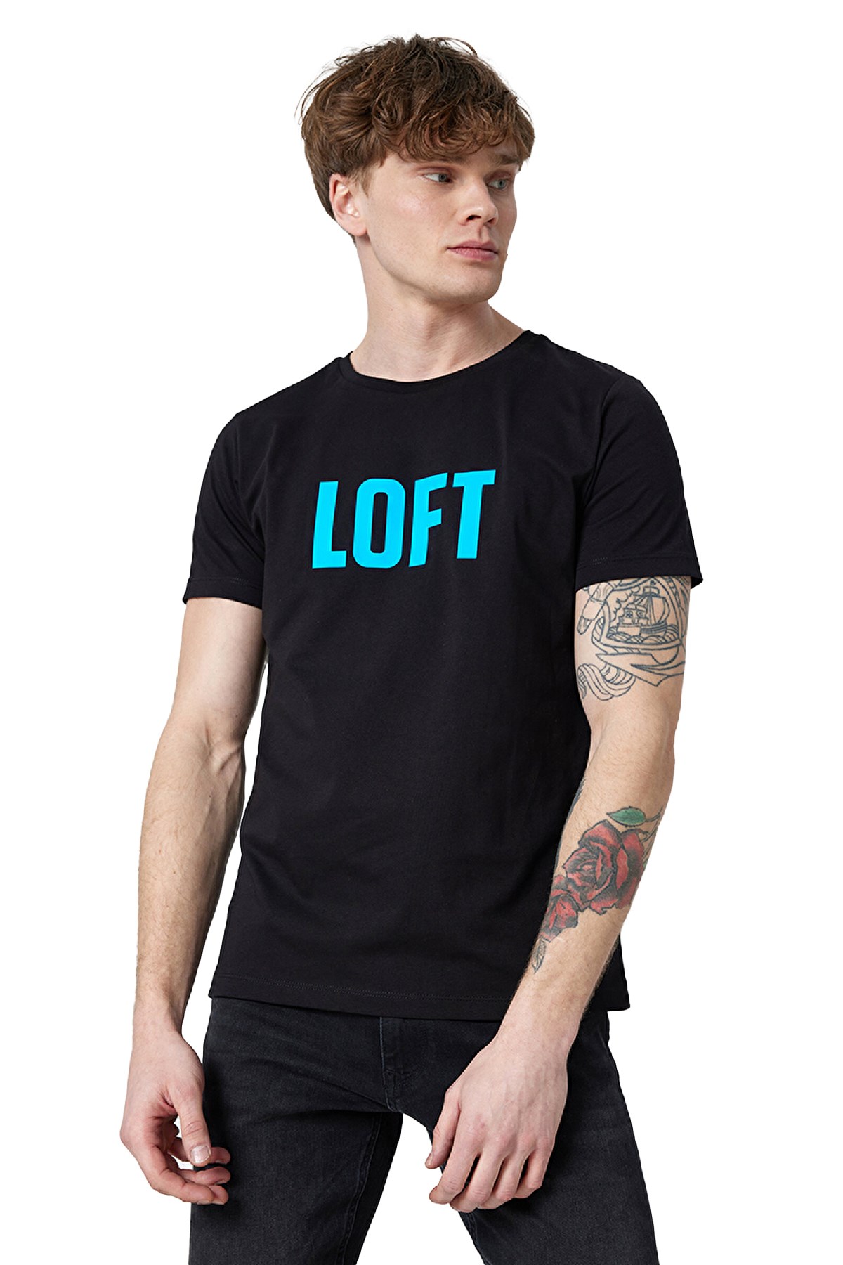 Loft Regular Fit Erkek Tişört LF2030988 Siyah