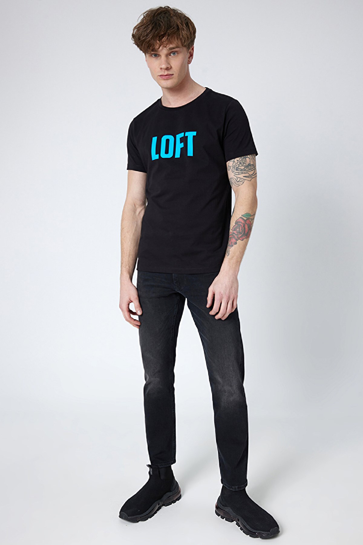 Loft Regular Fit Erkek Tişört LF2030988 Siyah
