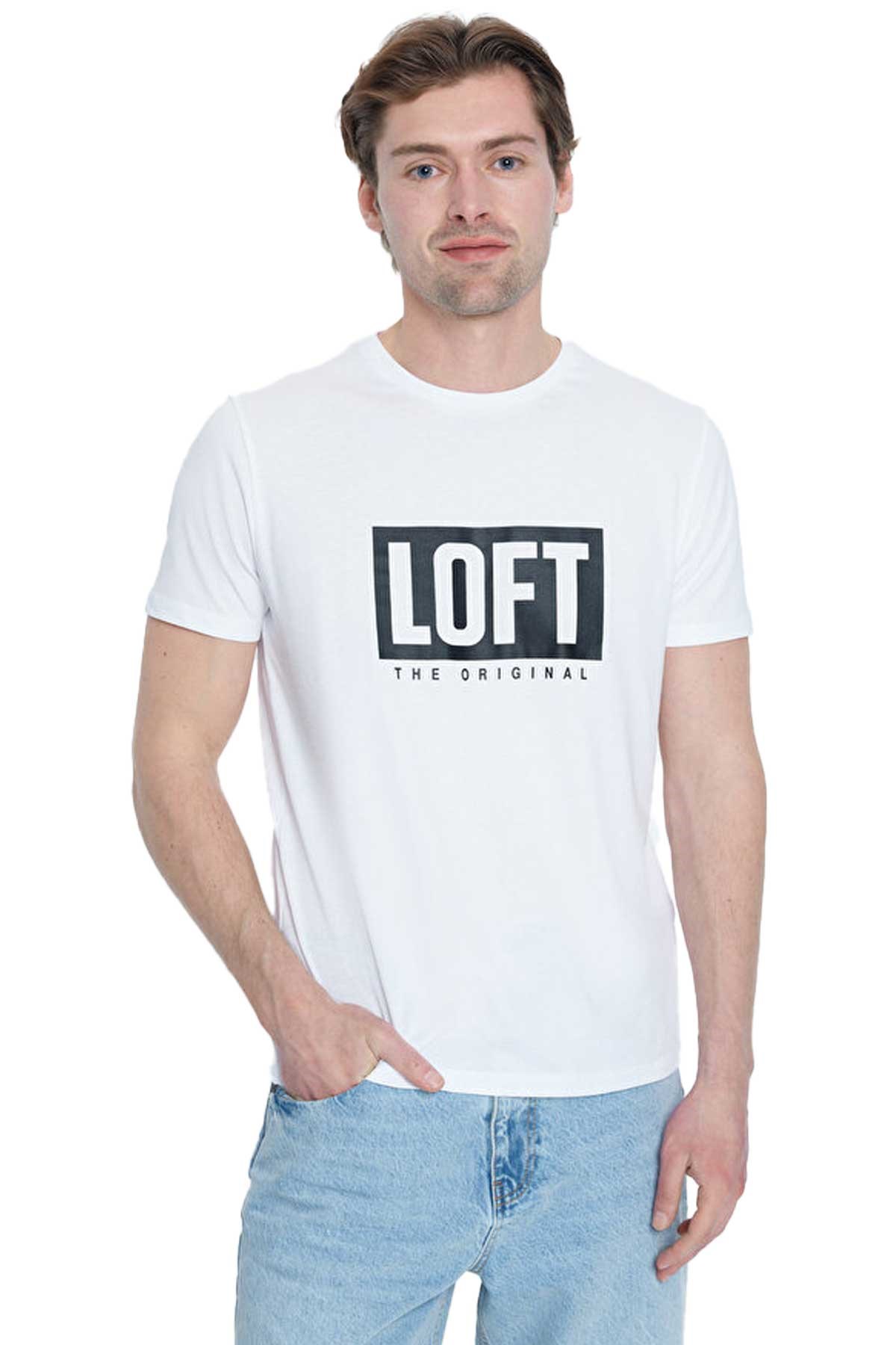 Loft Erkek Tişört LF2031062 Beyaz