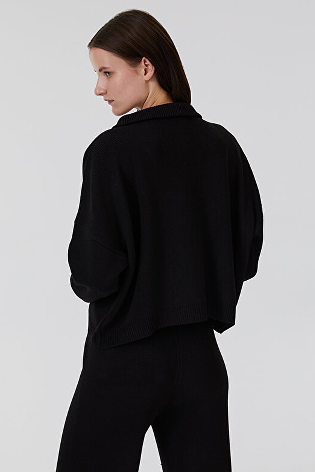 Loft Kadın Fermuarlı Kazak LF2031092 Siyah