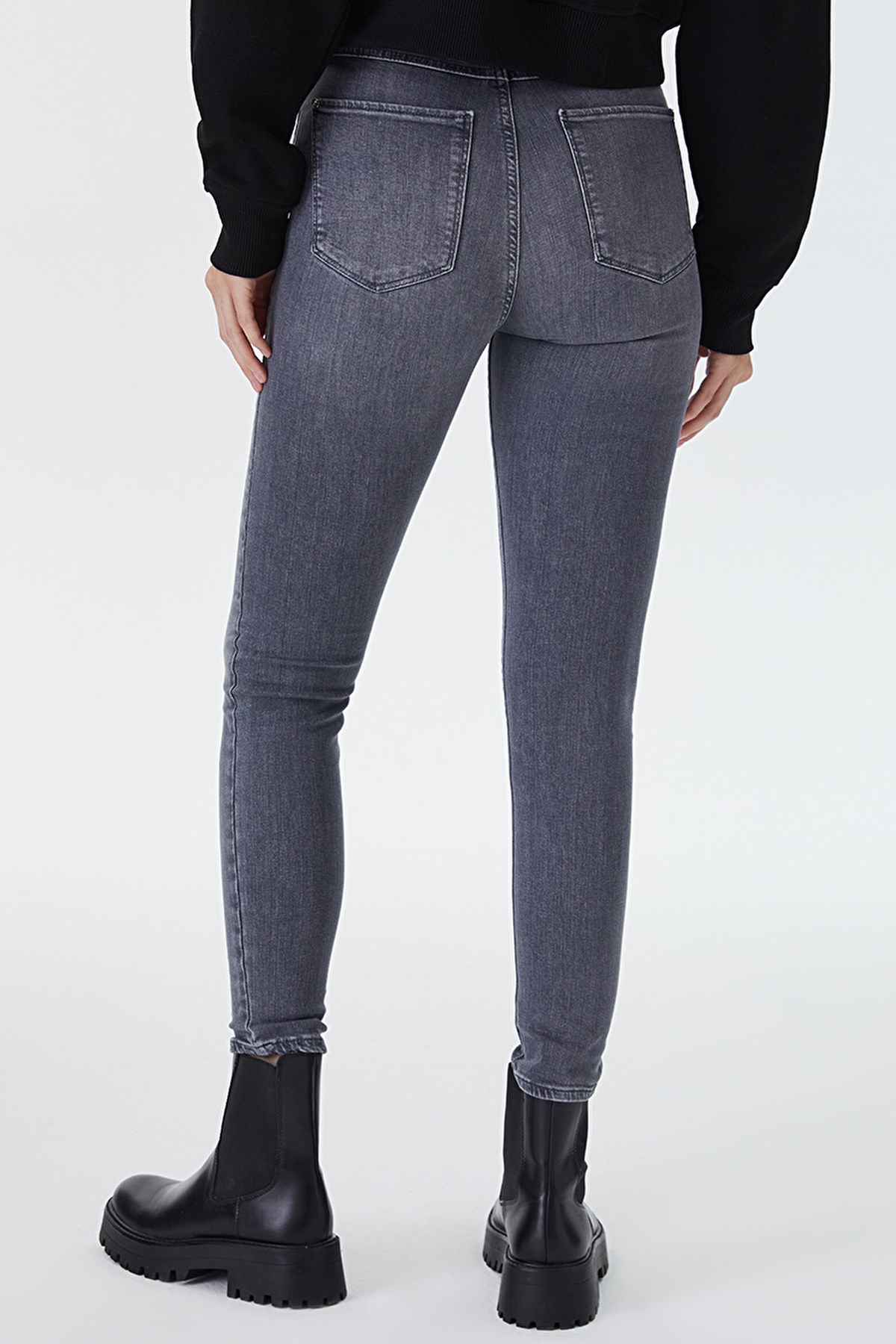 Loft Natalie Skinny Fit Kadın Pantolon LF2031208 Gri