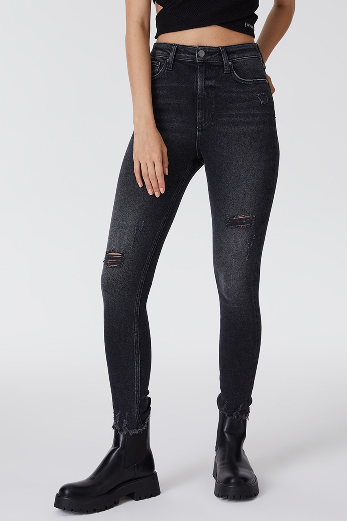 Loft Natalie Felipe Kadın Pantolon LF2031262 Antrasit