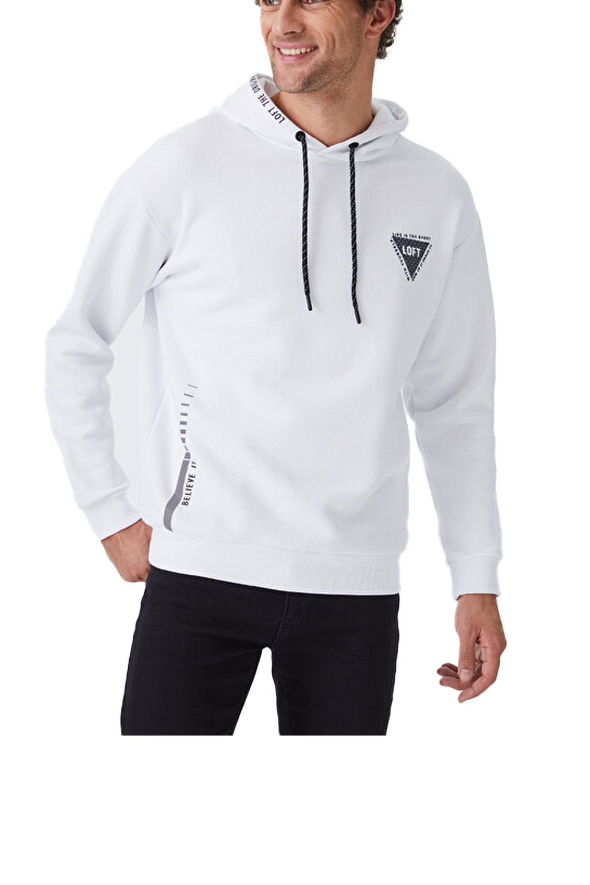 Loft Erkek Sweatshirt LF2031327 Beyaz
