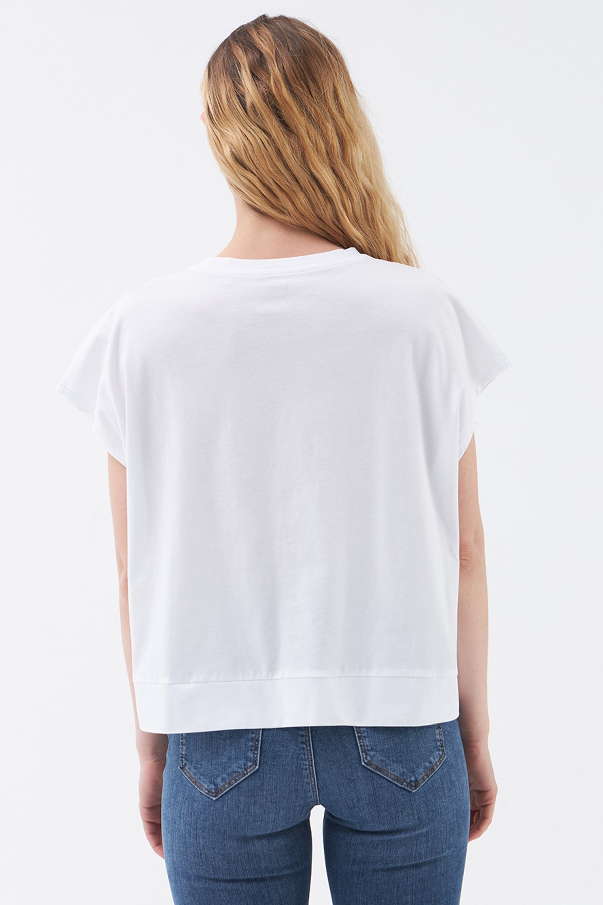 Loft Kadın Tişört LF2031395 Ekru