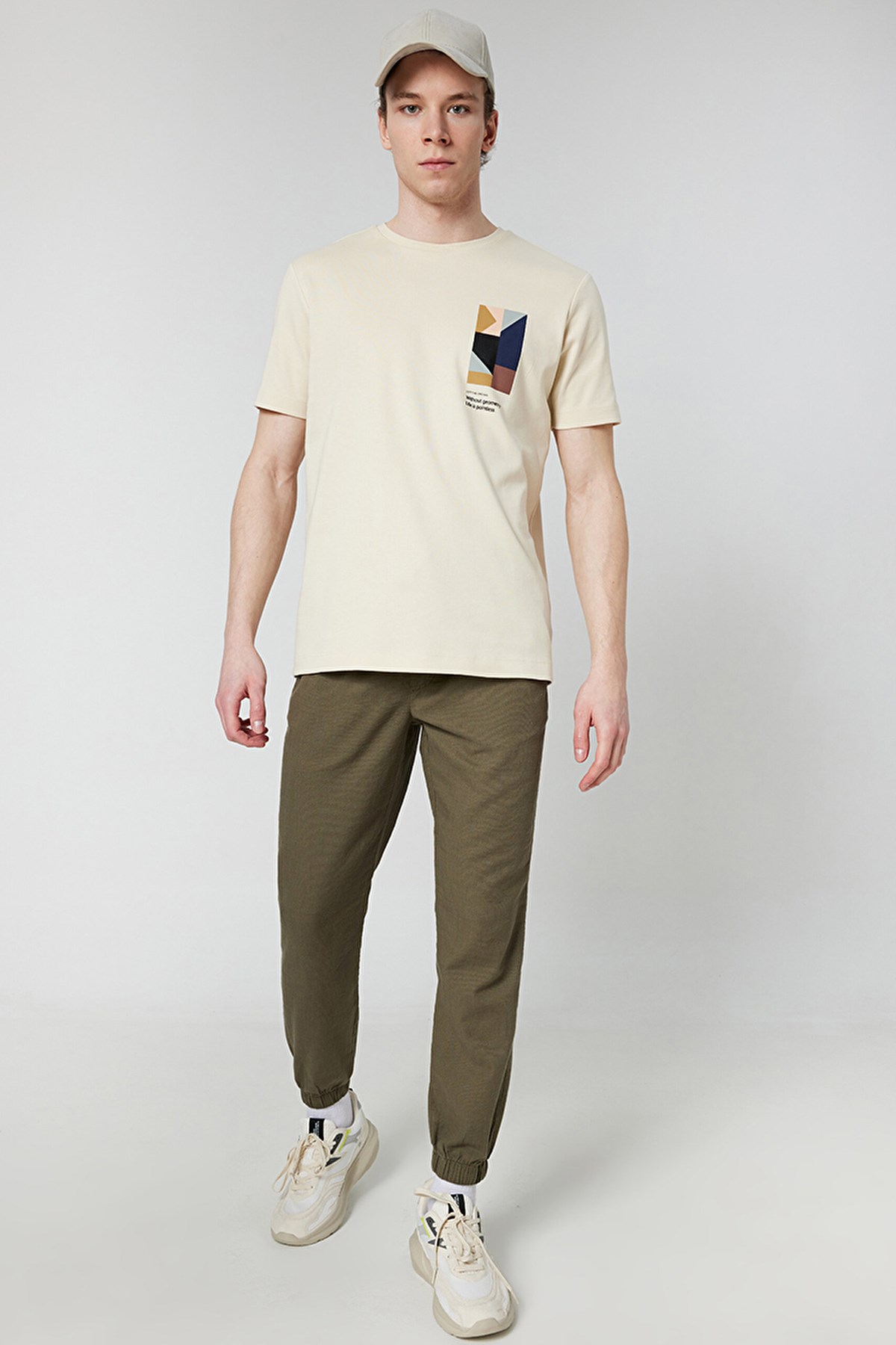 Loft Regular Fit Erkek Tişört LF2031449 Bej