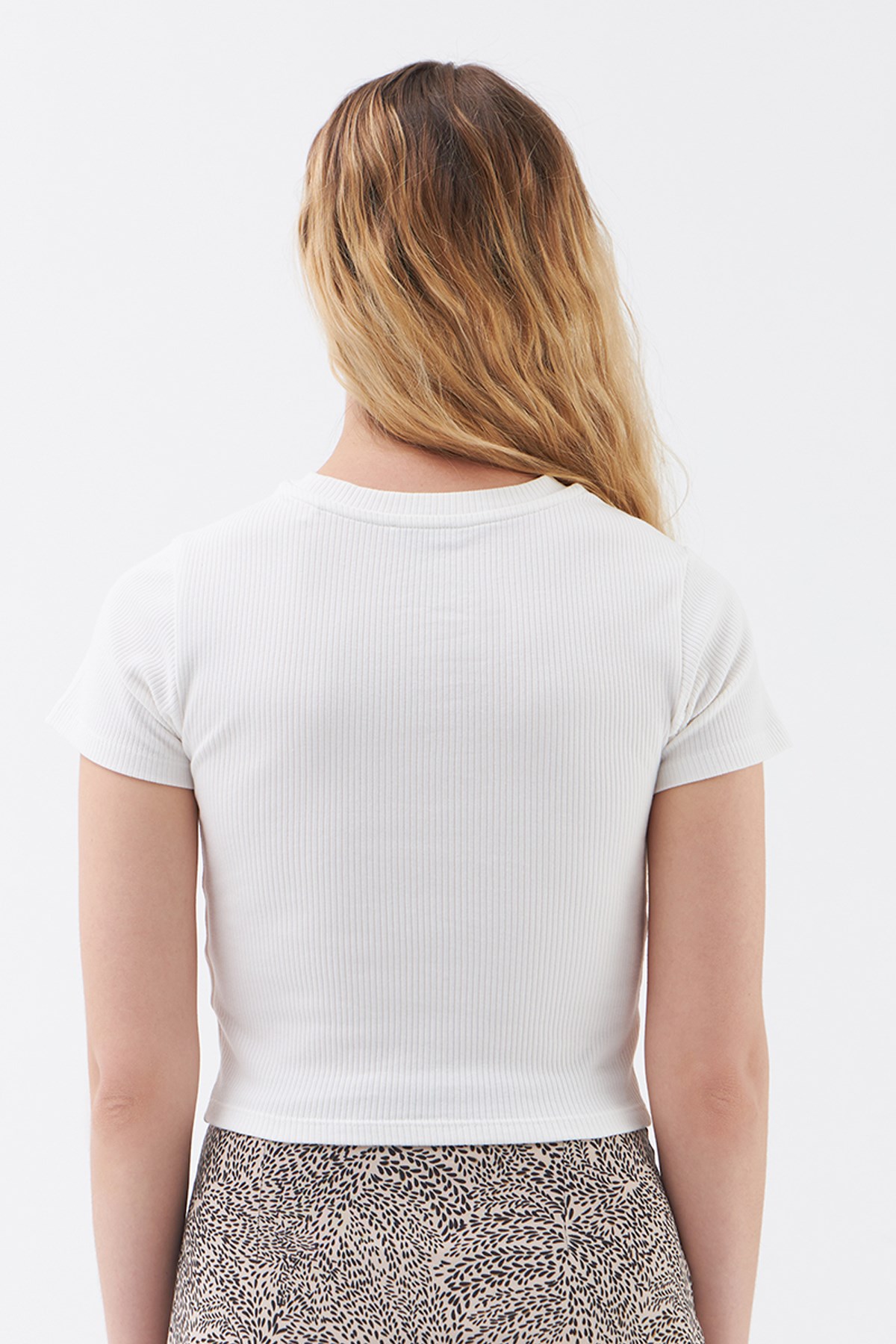 Loft Kadın Tişört LF2031482 Beyaz