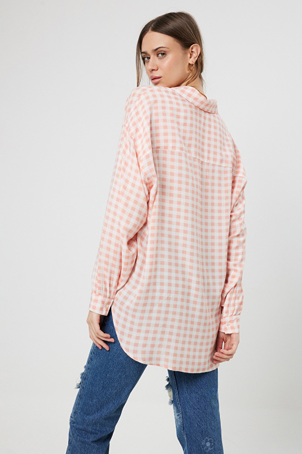 Loft Loose Fit  Kadın Gömlek LF2031503 Pembe