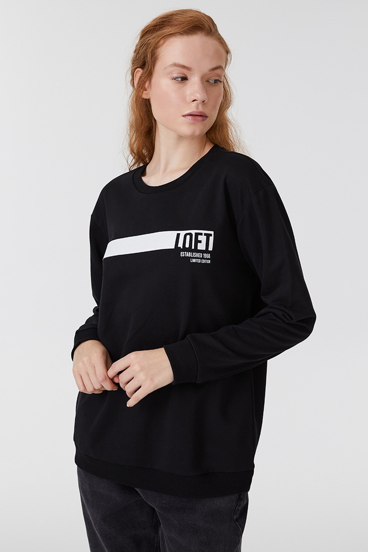 Loft Kadın Sweatshirt LF2031530 Siyah