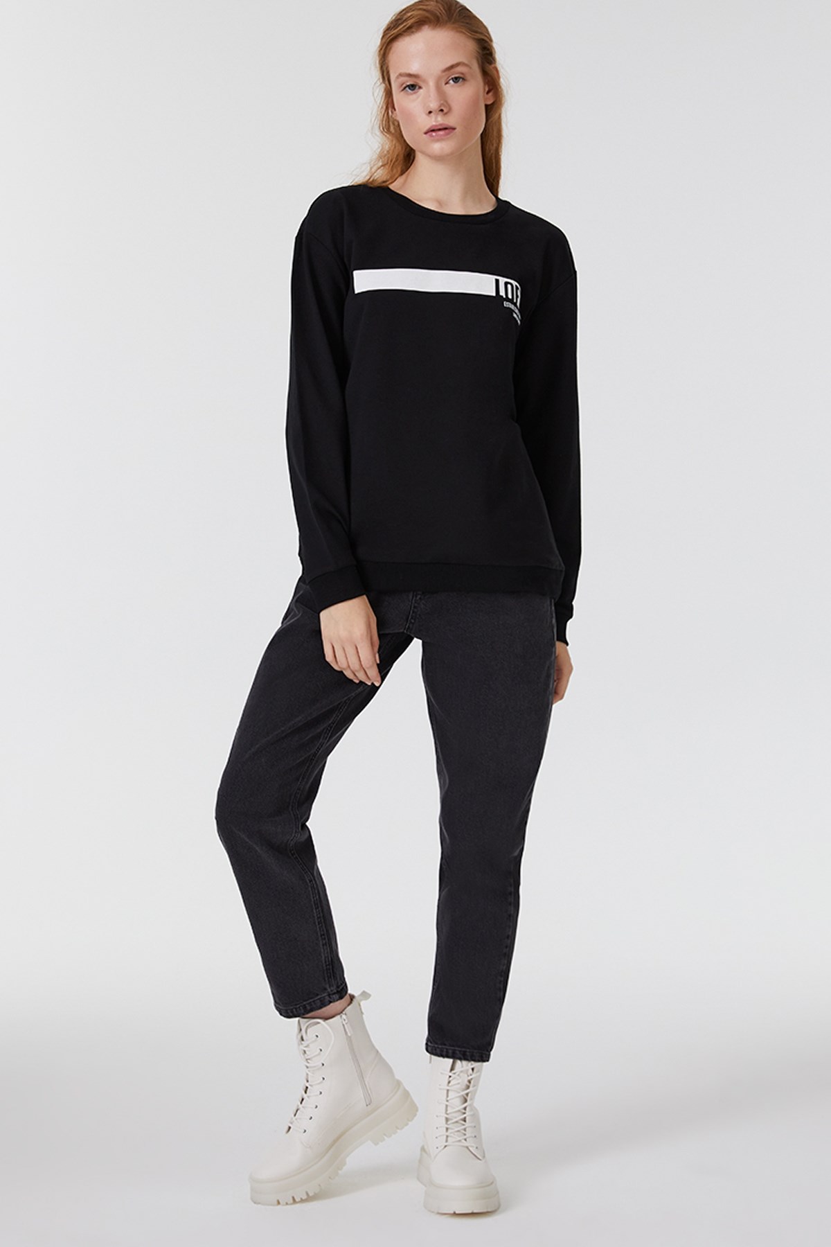 Loft Kadın Sweatshirt LF2031530 Siyah