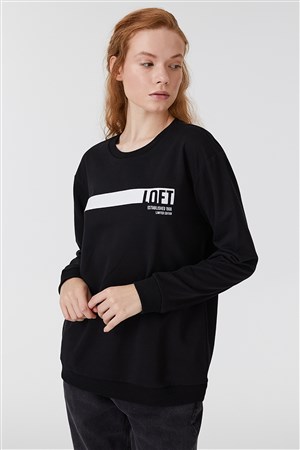 Loft Kadın Sweatshirt LF2031530 Siyah