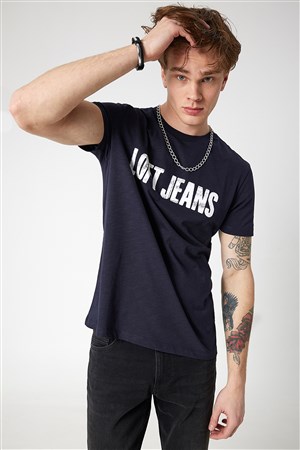 Loft Regular Fit Erkek Tişört LF2031638 Lacivert