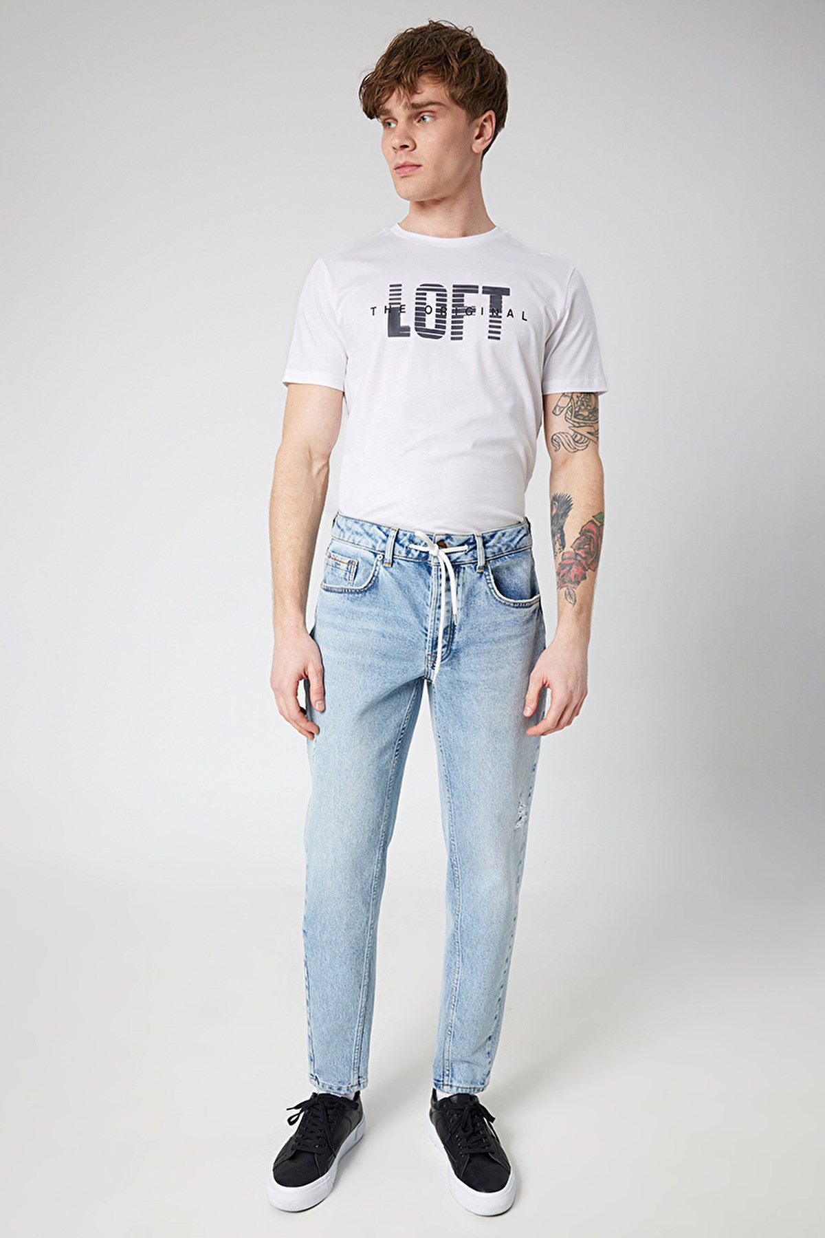 Loft Regular Fit Erkek Tişört LF2031640 Beyaz