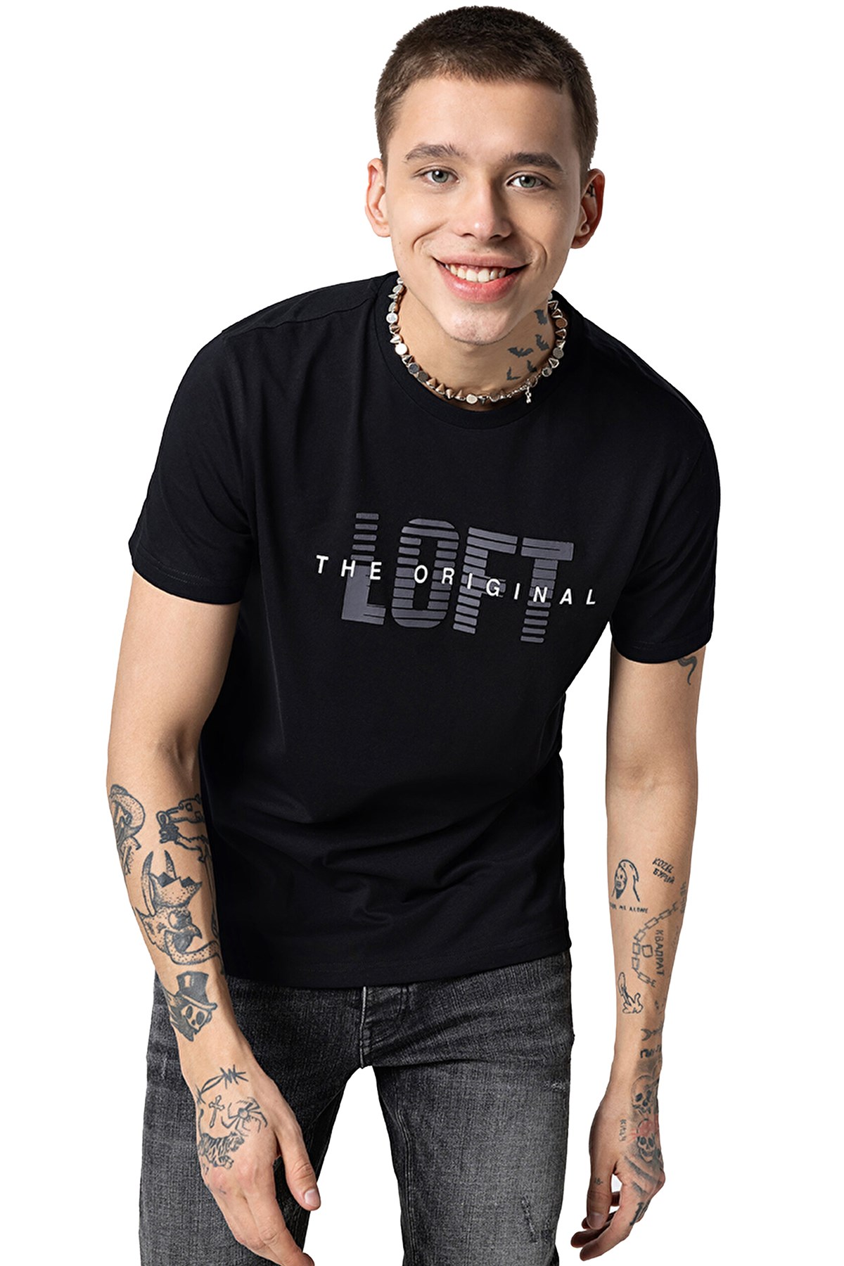 Loft Regular Fit Erkek Tişört LF2031640 Siyah
