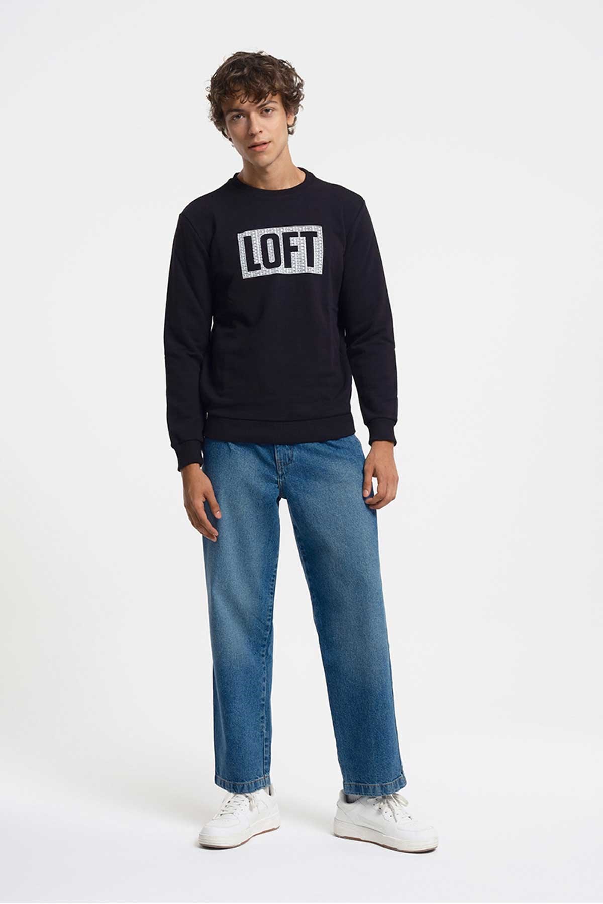 Loft Erkek Sweatshirt LF2031655 Siyah