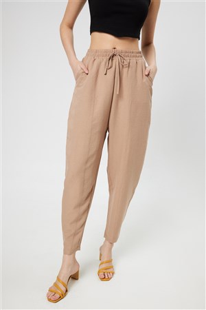 Loft Baggy Fit Kadın Pantolon LF2031734 Bej