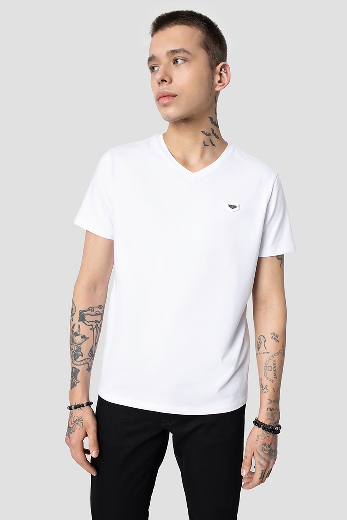 Loft Regular Fit Erkek Tişört LF2031818 Beyaz