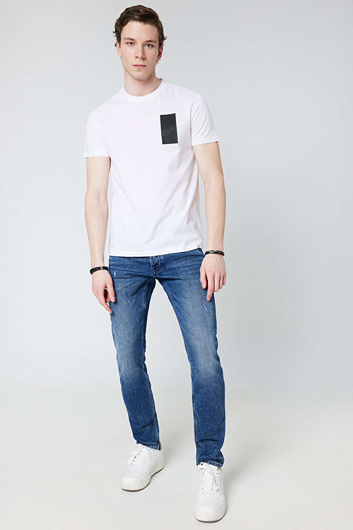 Loft Regular Fit Erkek Tişört LF2031824 Beyaz