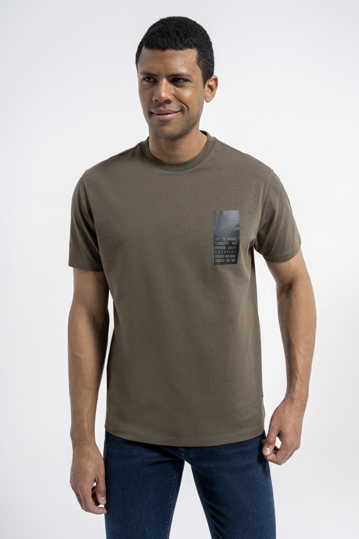 Loft Regular Fit Erkek Tişört LF2031824 Haki