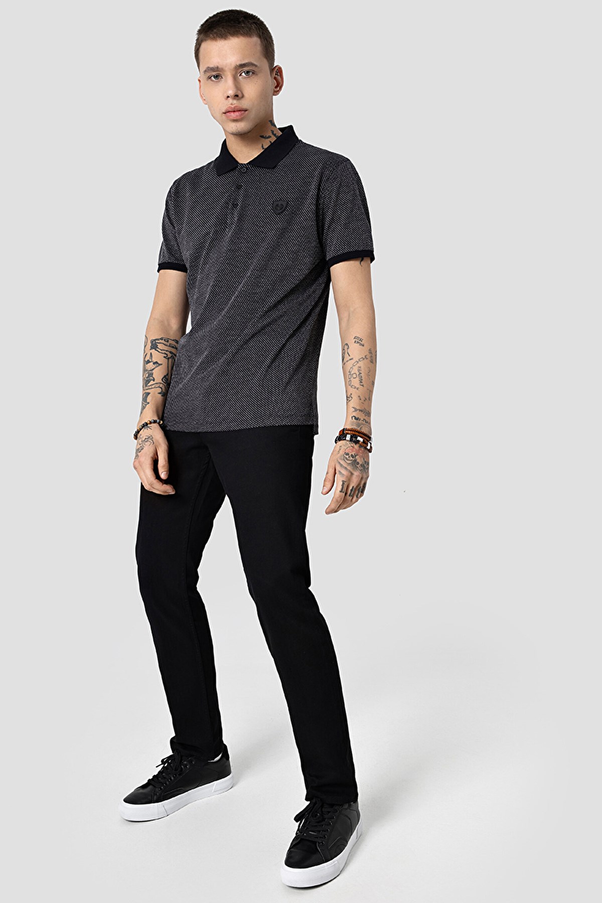 Loft Erkek Regular Fit Polo Yaka Tişört LF2031827 Siyah