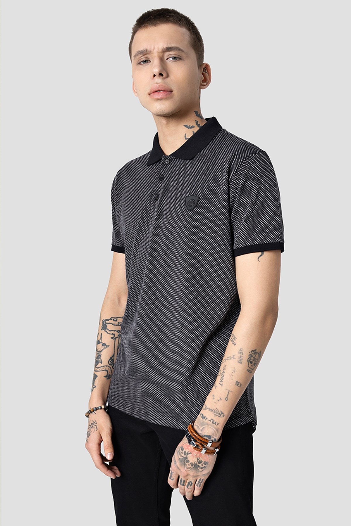 Loft Erkek Regular Fit Polo Yaka Tişört LF2031827 Siyah