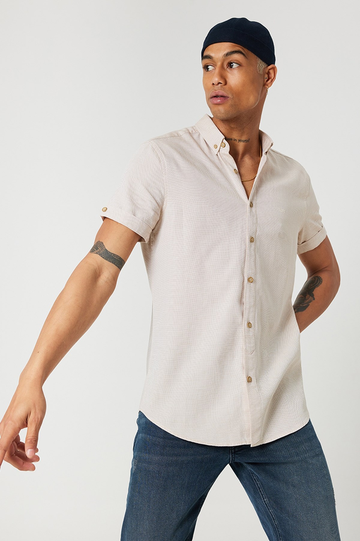 Loft Regular Fit Erkek Gömlek LF2031830 Bej
