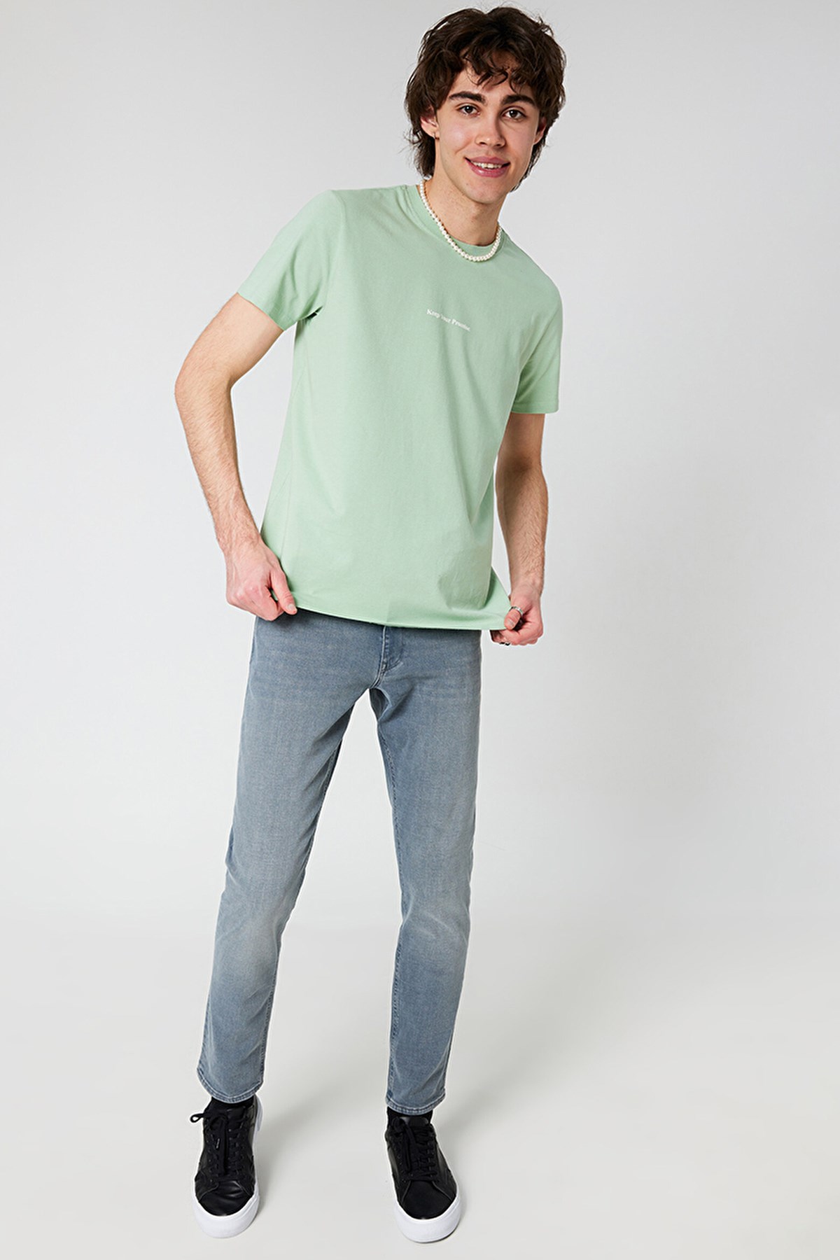 Loft Regular Fit Erkek Tişört LF2031878 Yeşil