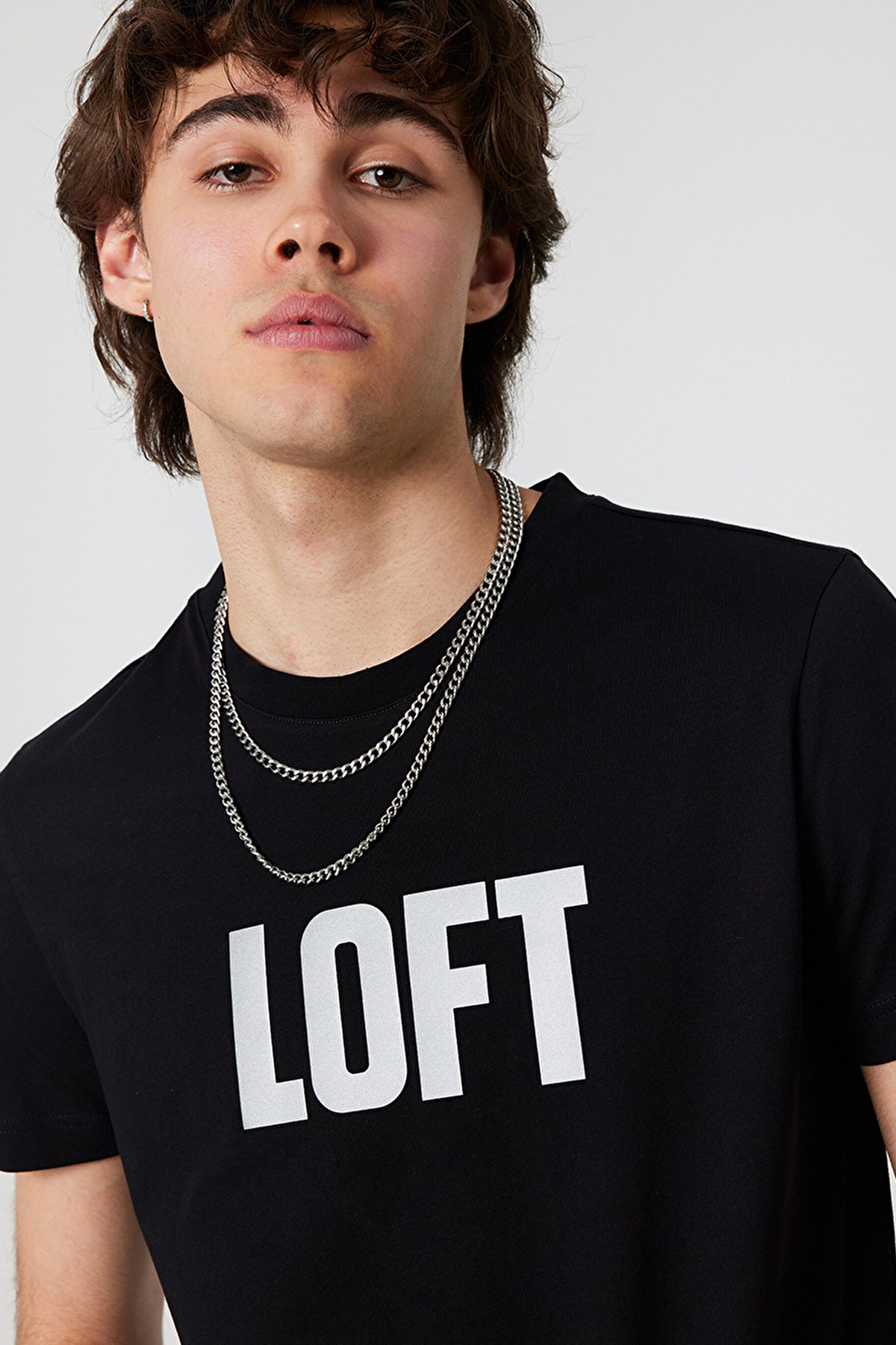 Loft Regular Fit Erkek Tişört LF2031896 Siyah