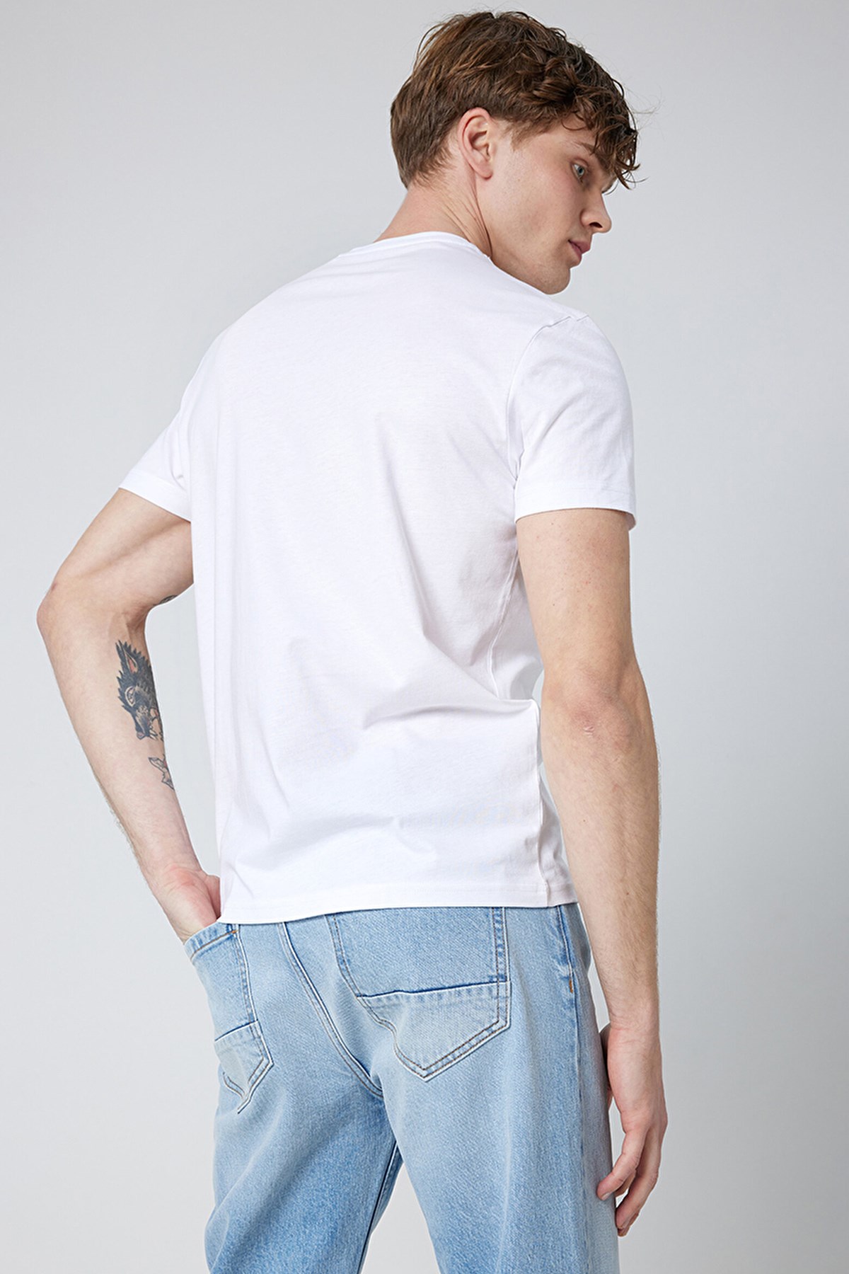 Loft Regular Fit Erkek Tişört LF2031897 Beyaz