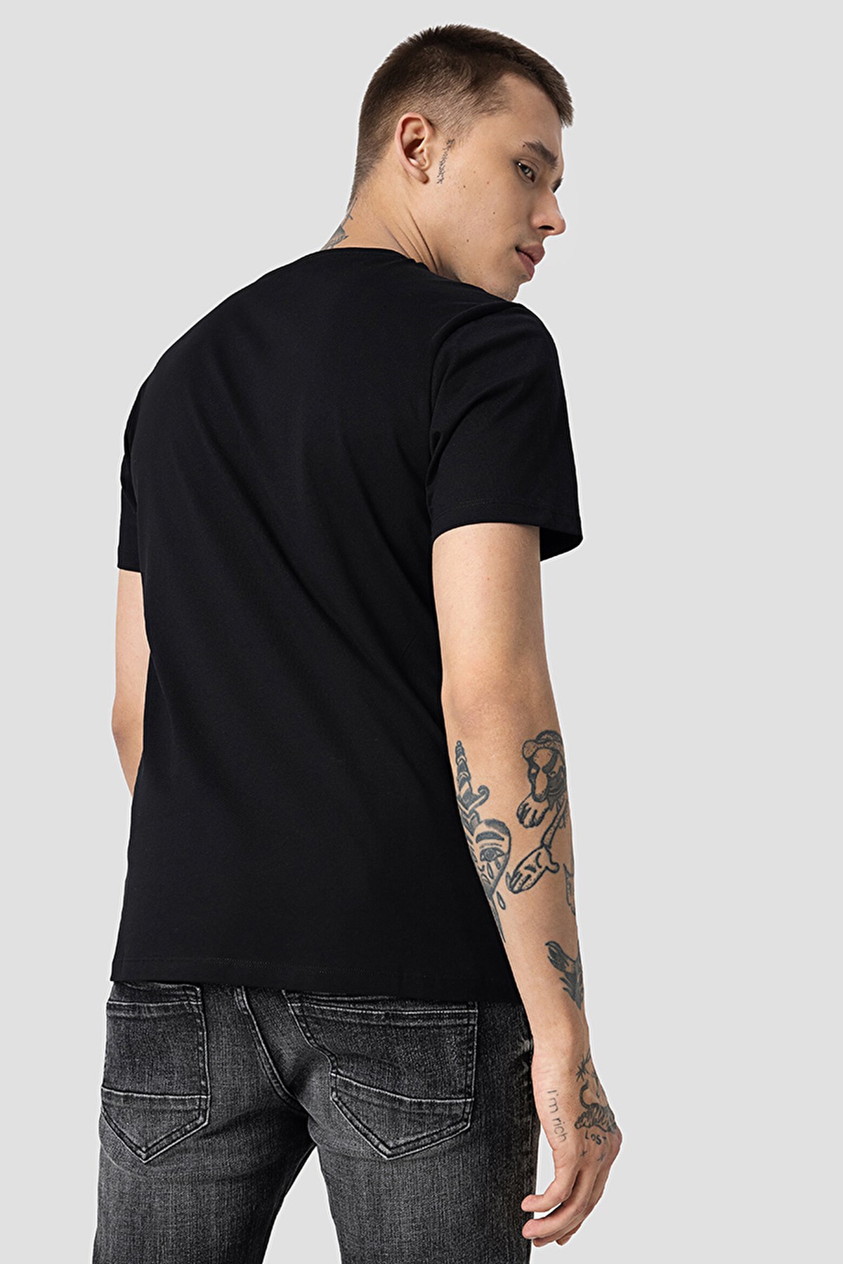Loft Regular Fit Erkek Tişört LF2031898 Siyah