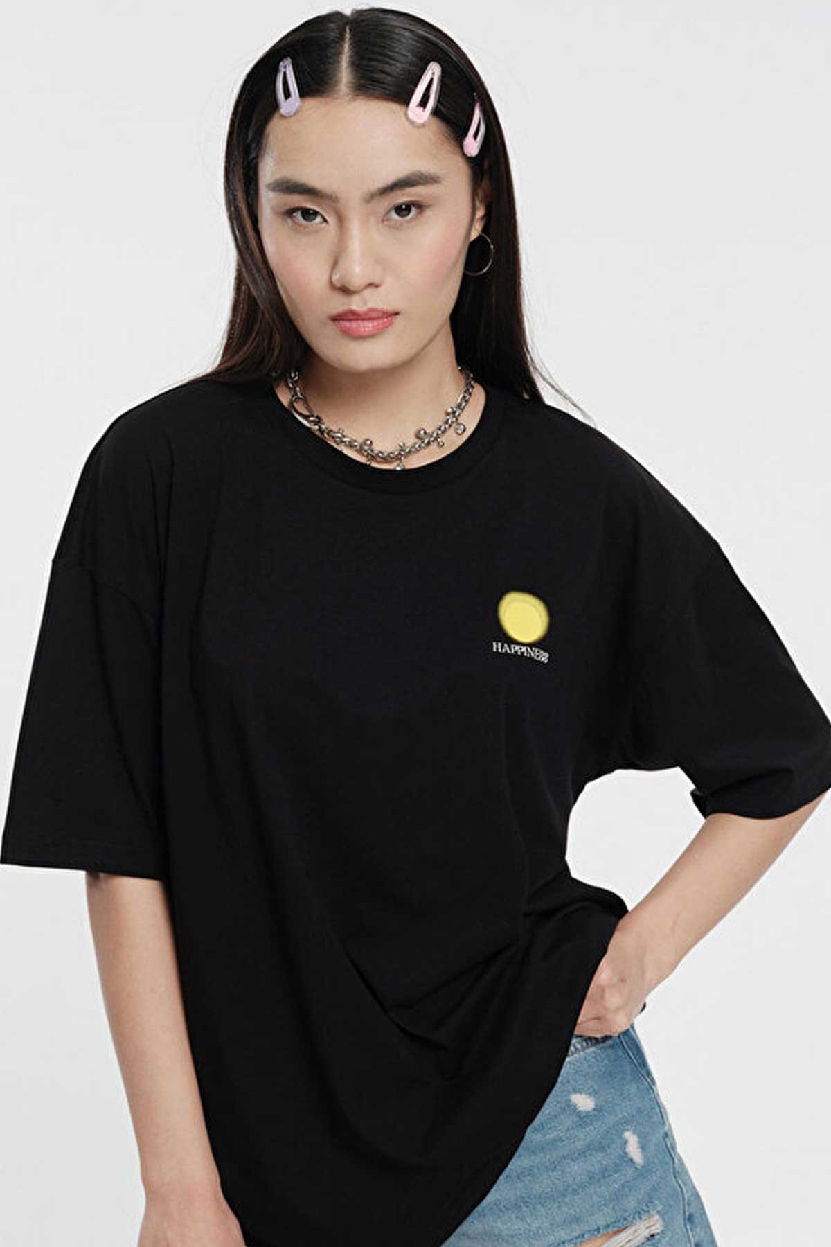 Loft Kadın Tişört LF2031921 Siyah