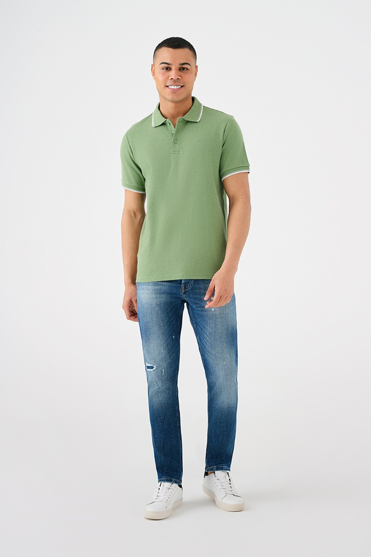 Loft Erkek Polo Yaka Tişört LF2031950 Yeşil
