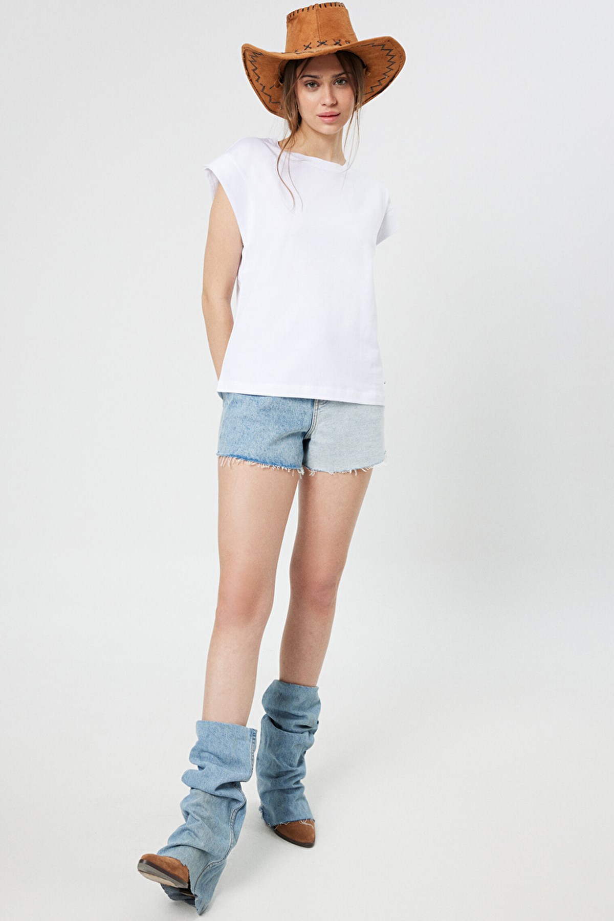 Loft Loose Fit Kadın Tişört LF2031969 Beyaz