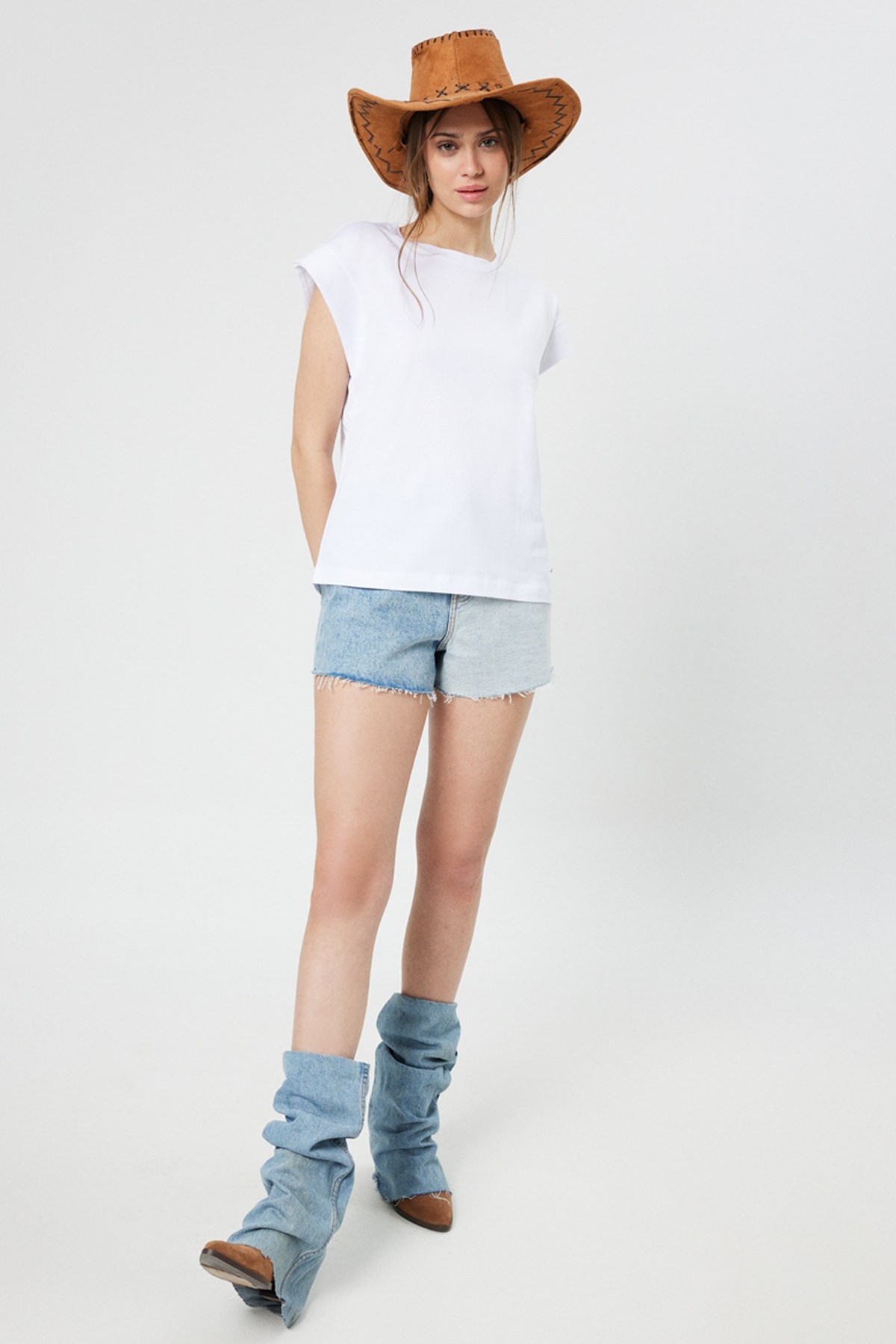 Loft Loose Fit Kadın Tişört LF2031969 Beyaz