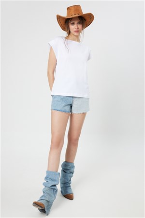 Loft Loose Fit Kadın Tişört LF2031969 Beyaz