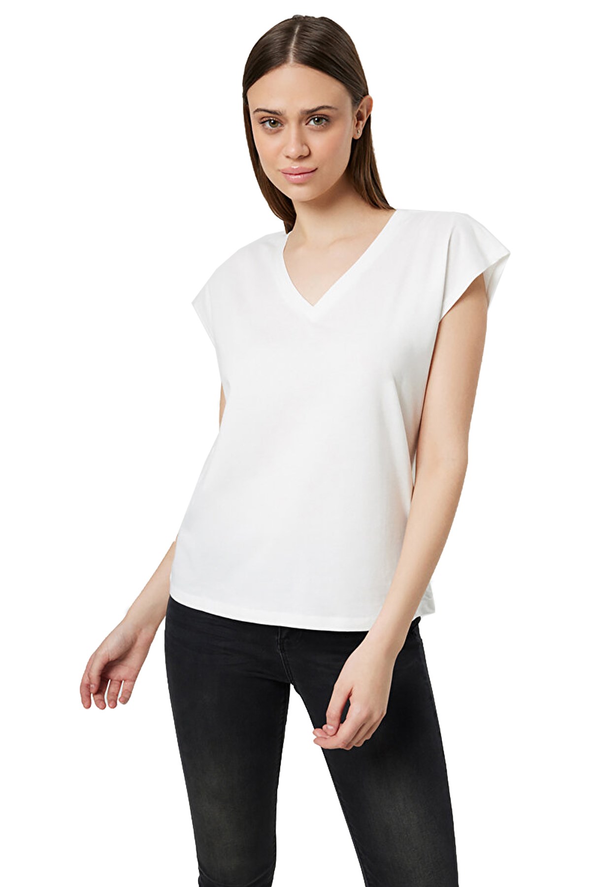 Loft Regular Fit Kadın Tişört LF2031979 Beyaz