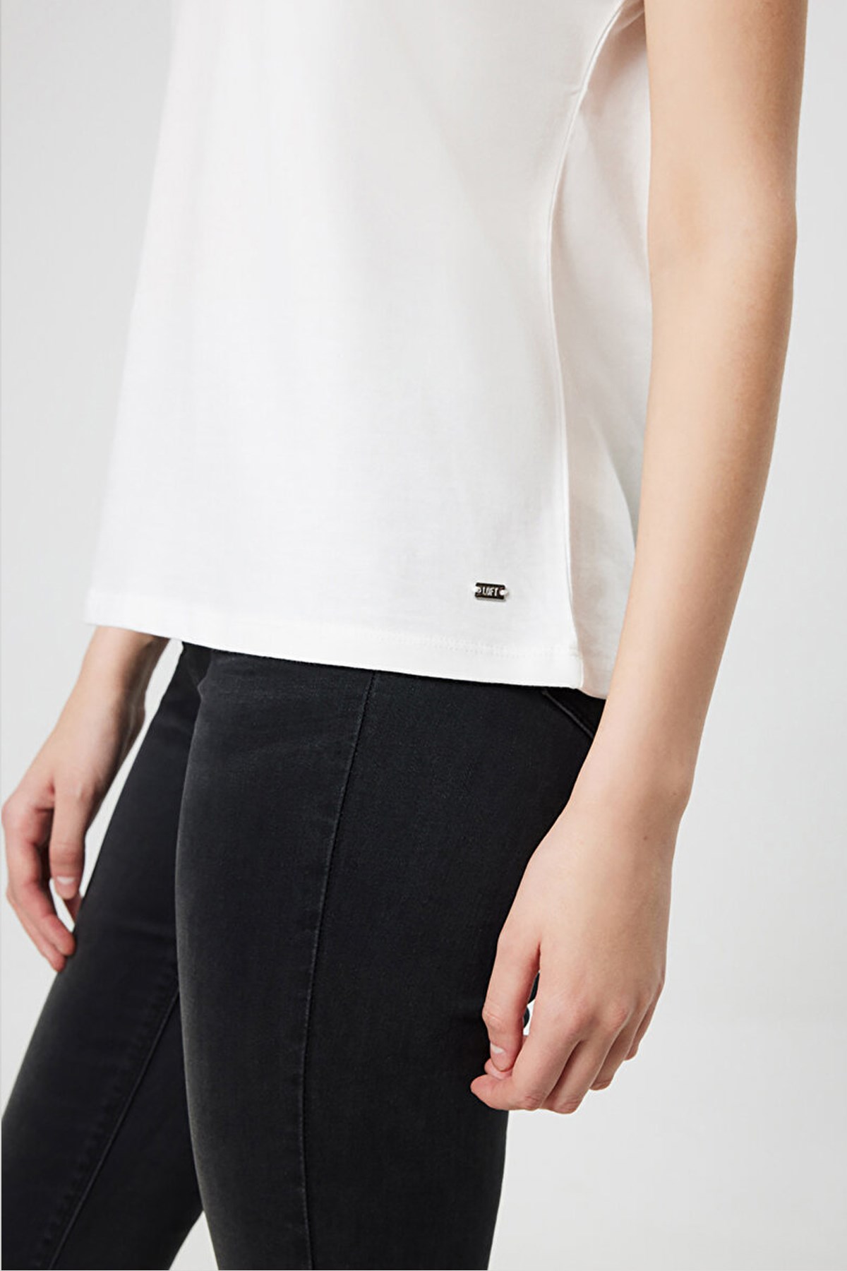 Loft Regular Fit Kadın Tişört LF2031979 Beyaz