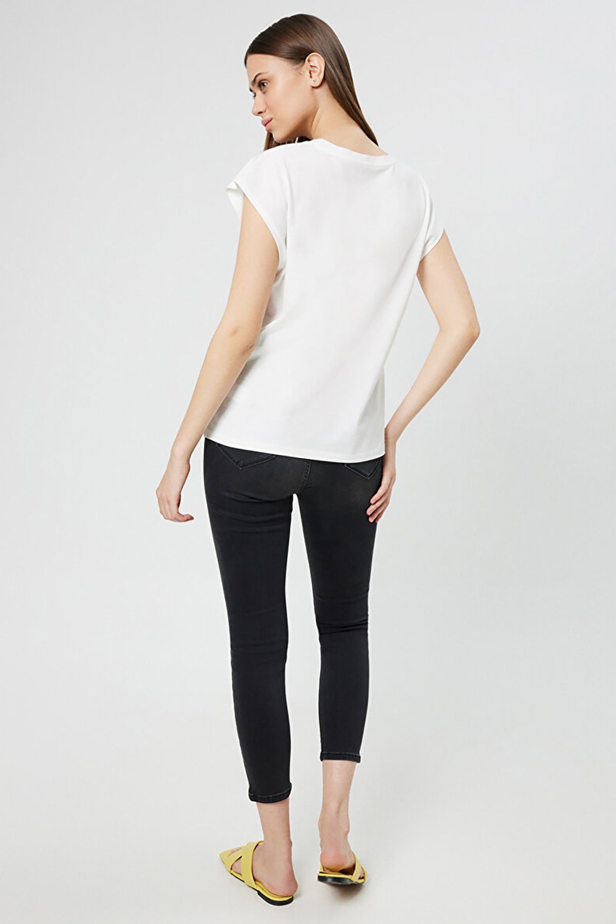 Loft Regular Fit Kadın Tişört LF2031979 Beyaz