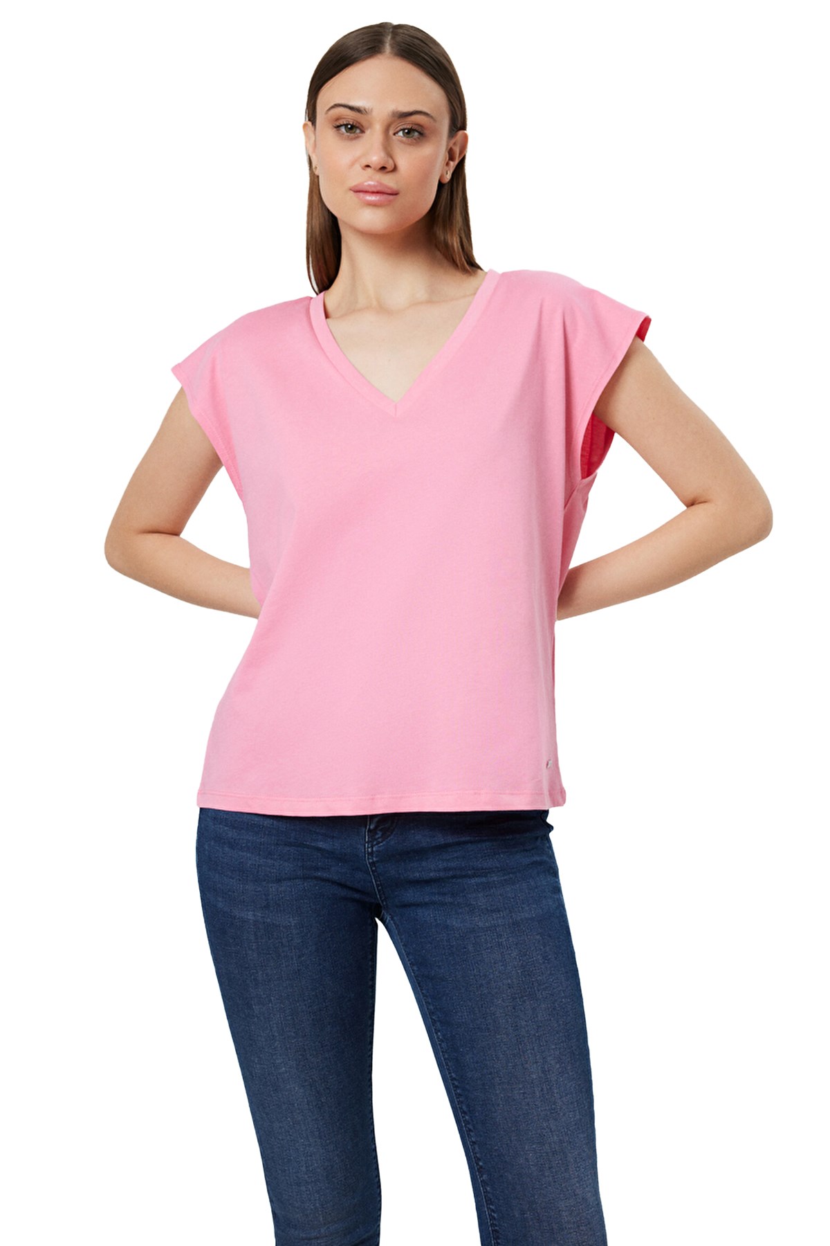 Loft Regular Fit Kadın Tişört LF2031979 Pembe