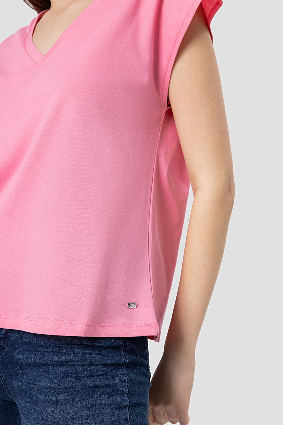 Loft Regular Fit Kadın Tişört LF2031979 Pembe