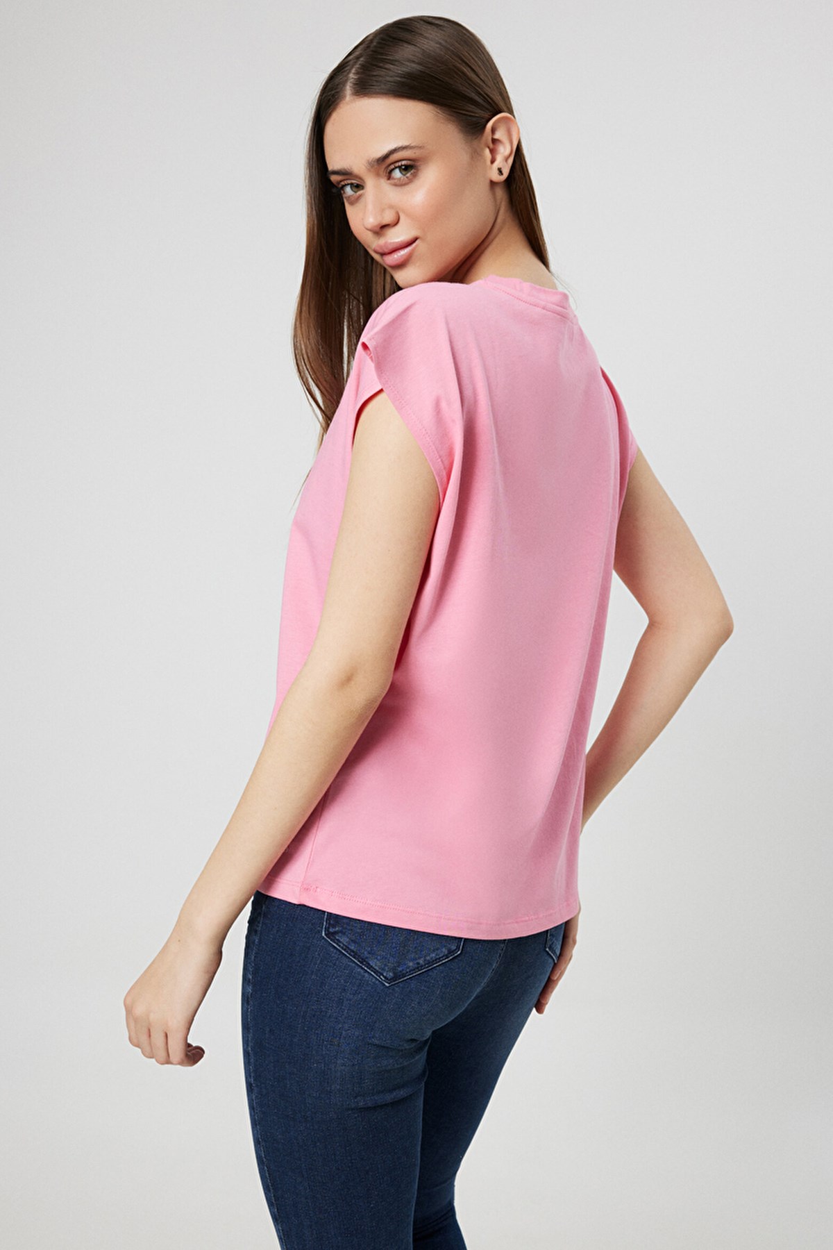 Loft Regular Fit Kadın Tişört LF2031979 Pembe