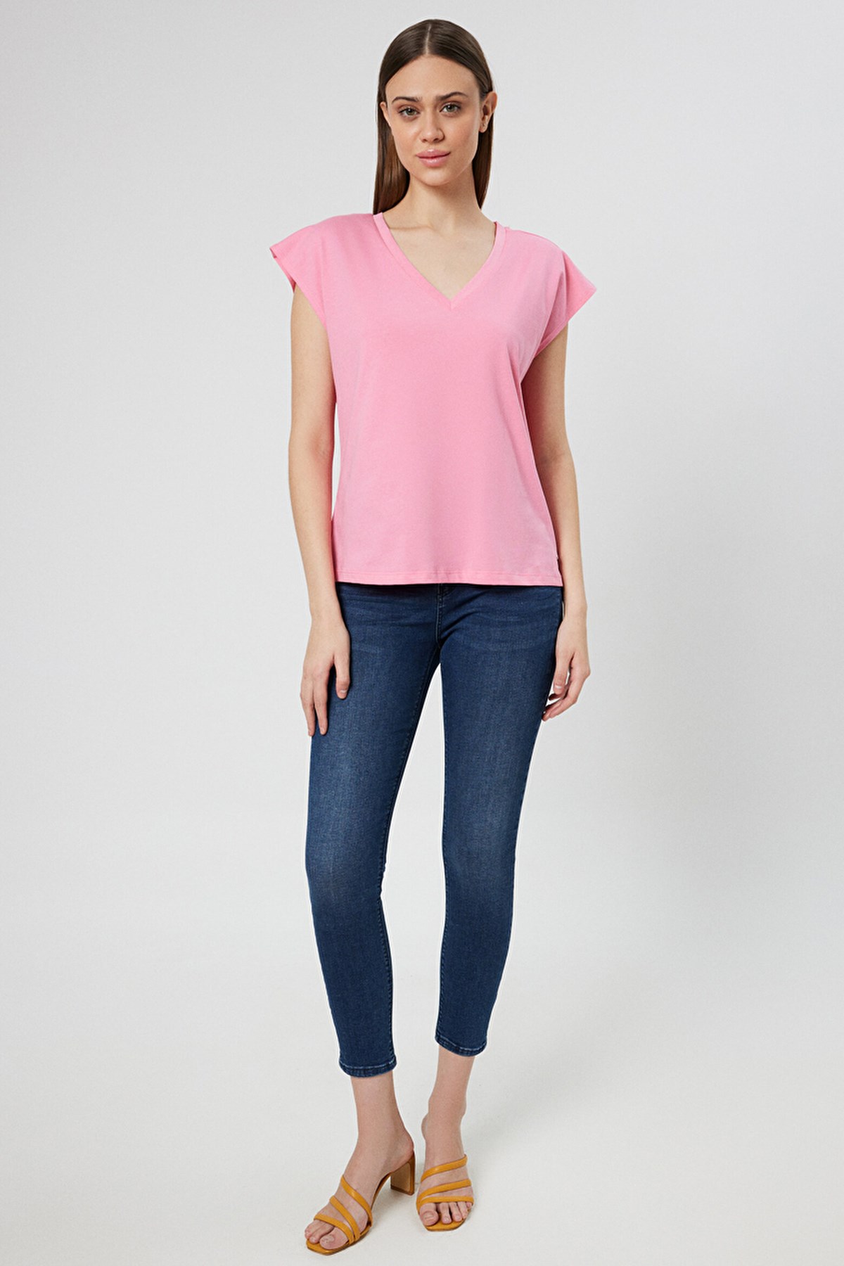 Loft Regular Fit Kadın Tişört LF2031979 Pembe