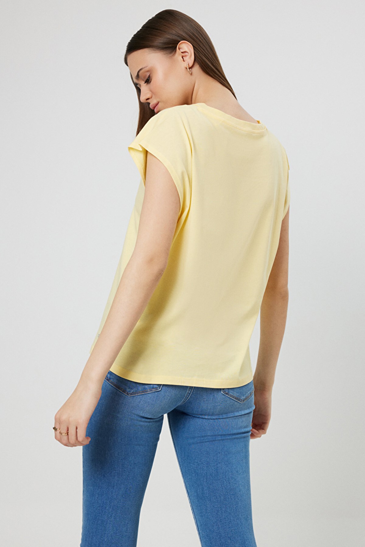 Loft Regular Fit Kadın Tişört LF2031979 Sarı