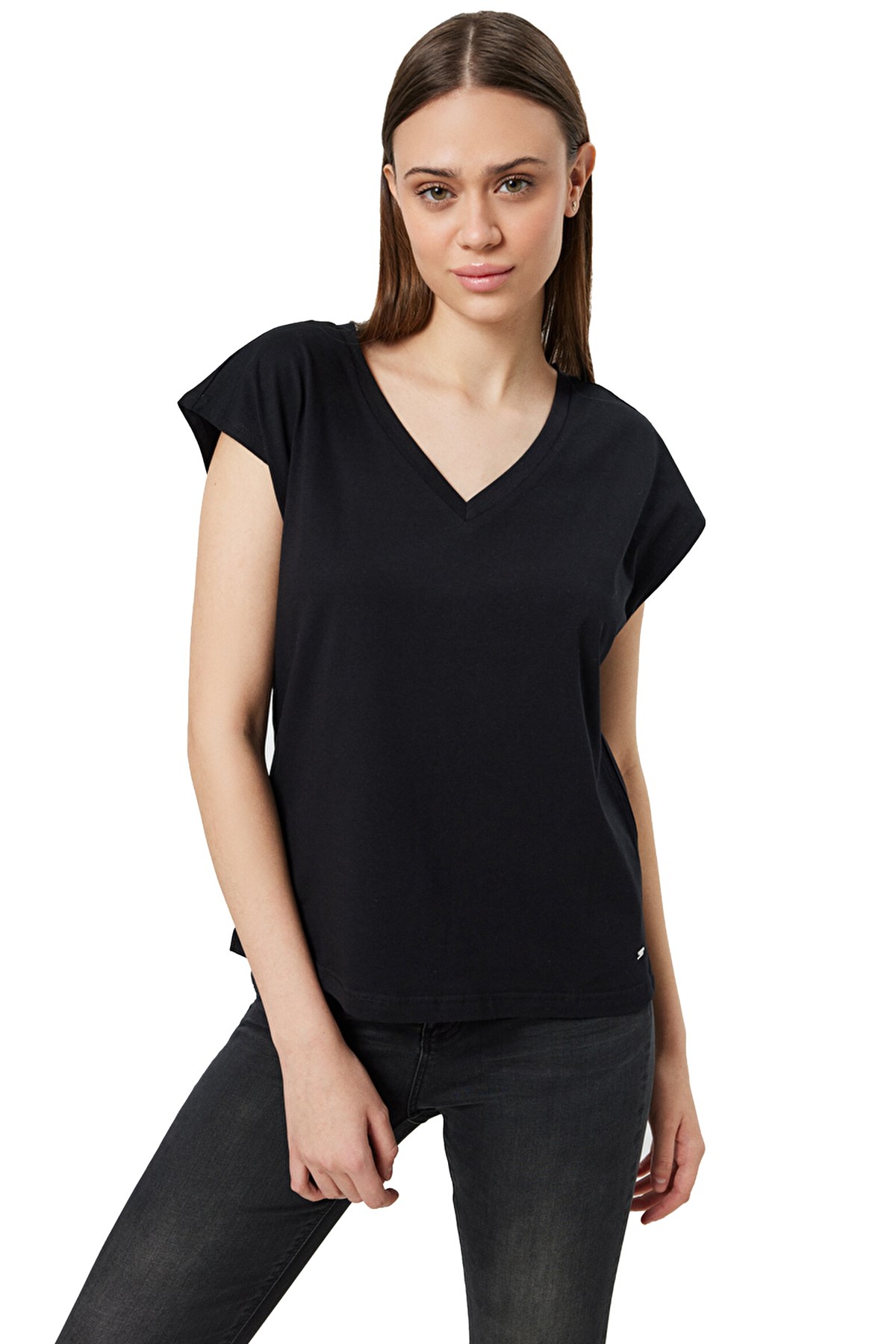 Loft Regular Fit Kadın Tişört LF2031979 Siyah