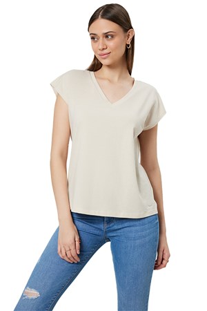 Loft Regular Fit Kadın Tişört LF2031979 Bej