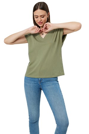 Loft Regular Fit Kadın Tişört LF2031979 Haki